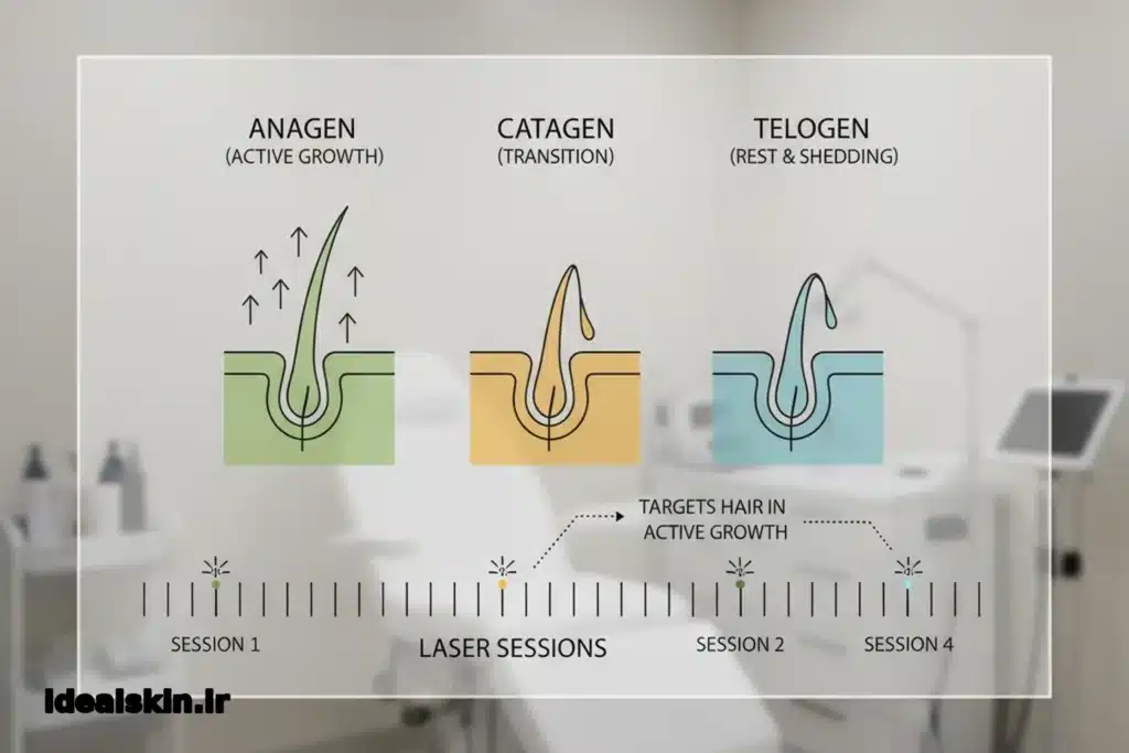 چرا تعداد جلسات لیزر موهای زائد بین افراد متفاوت است