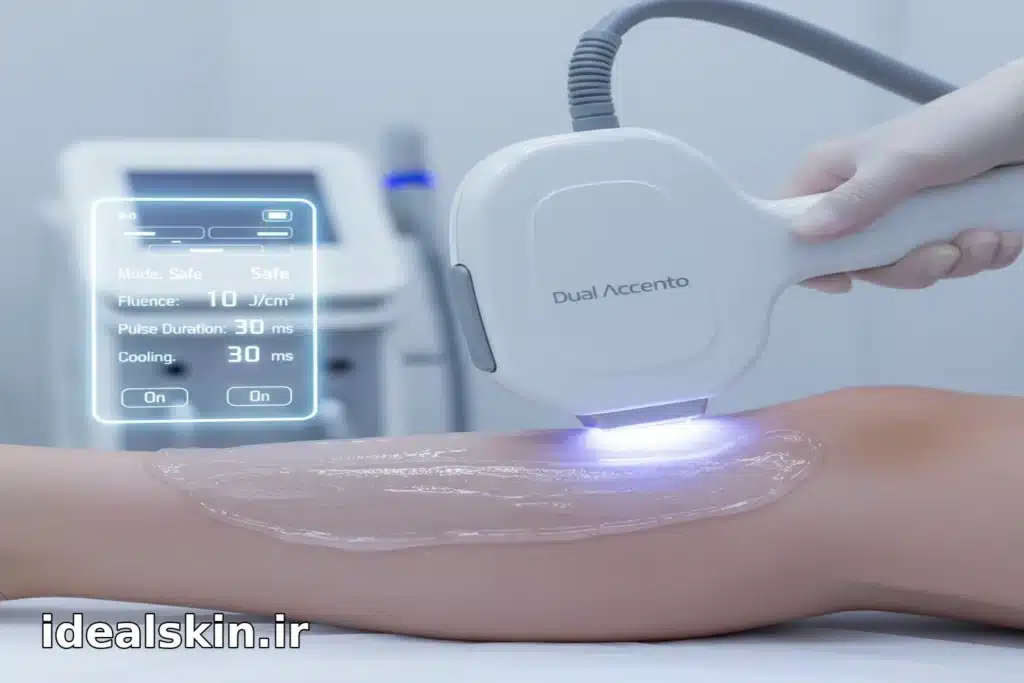 لیزر DiolazeXL یا Dual Accento روی ساعد