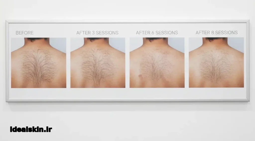 کاهش مو پس از چند جلسه؛ راهنمای تعداد جلسات لیزر