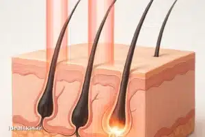 اثر لیزر روی فولیکول مو