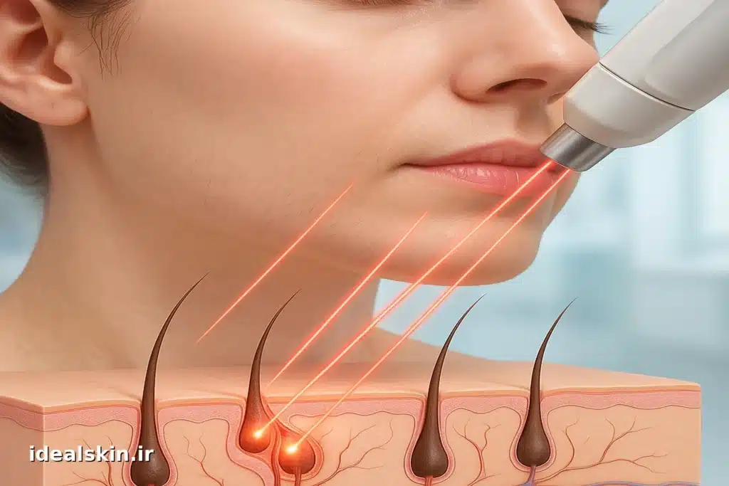 اثر لیزر روی فولیکولهای مو