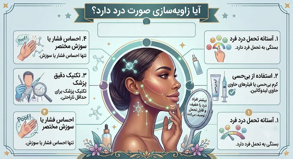 آیا زاویه سازی صورت درد دارد؟