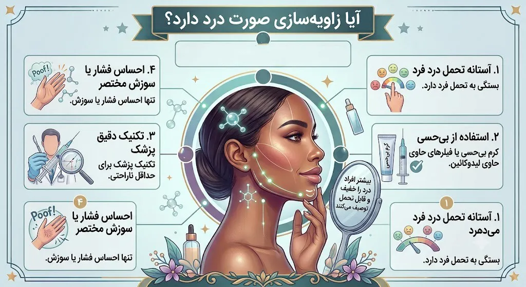 آیا زاویه سازی صورت درد دارد؟