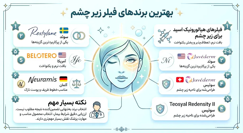 بهترین برندهای فیلر زیر چشم