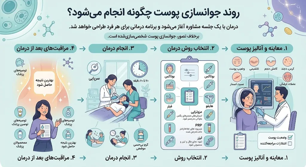 روند جوانسازی پوست چگونه انجام میشود؟