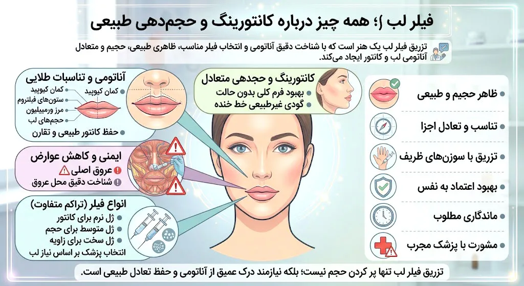 تزریق فیلر لب در کلینیک ایده‌آل
