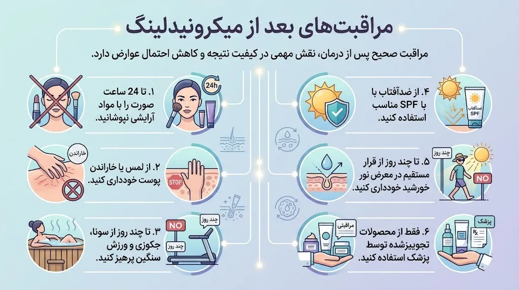 مراقبت‌های بعد از میکرونیدلینگ