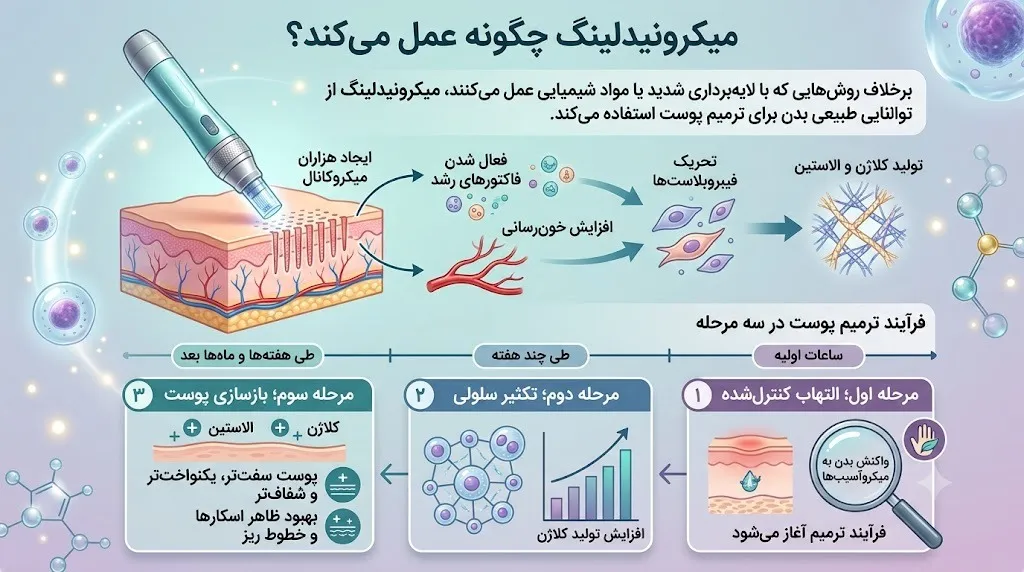 میکرونیدلینگ چگونه عمل میکند؟