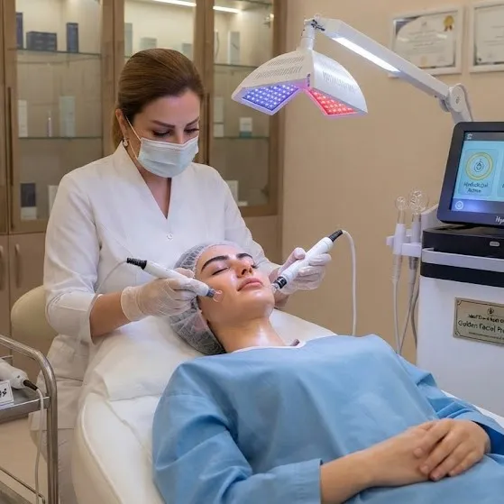 پکیج طلایی فیشیال کلینیک پوست و بدن ایده‌آل جنت‌آباد