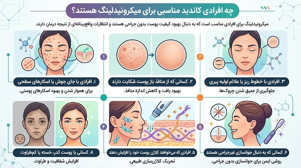 چه افرادی کاندید مناسبی برای میکرونیدلینگ هستند؟