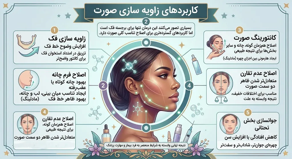 کاربردهای زاویه سازی صورت