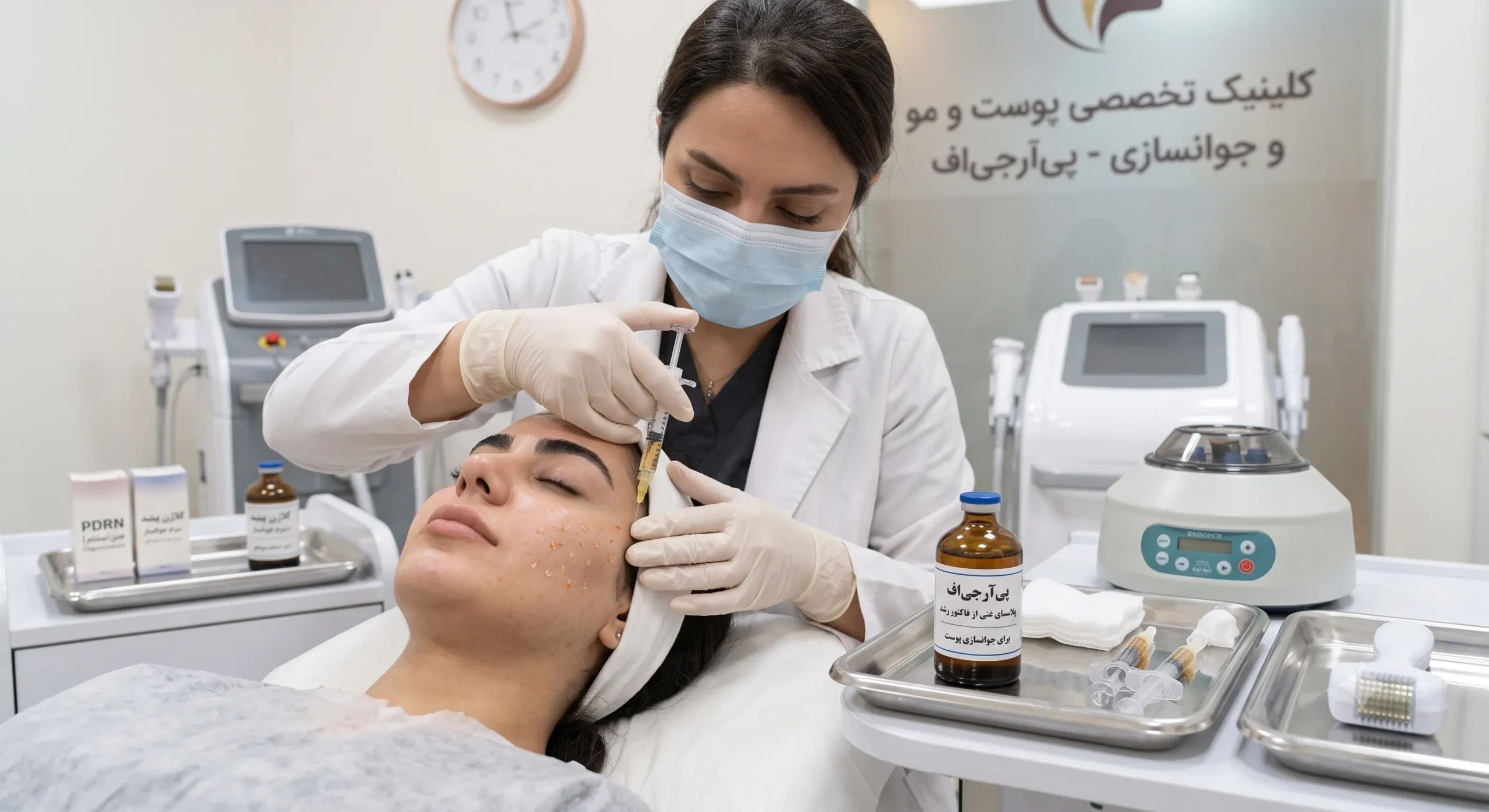PRGF پوست و فاکتورهای رشد در کلینیک ایده‌آل