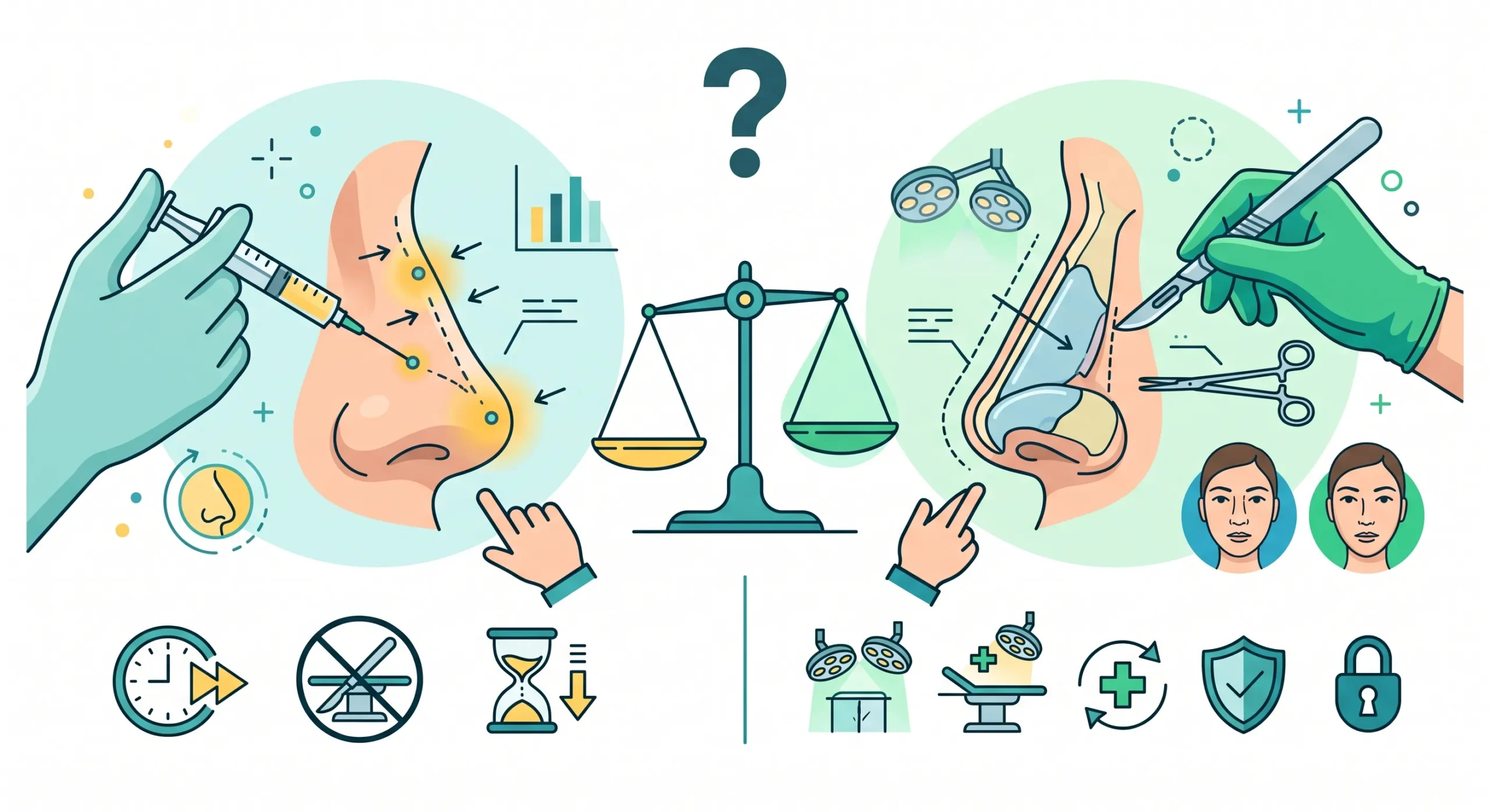 آیا فیلر بینی از جراحی بهتر است؟