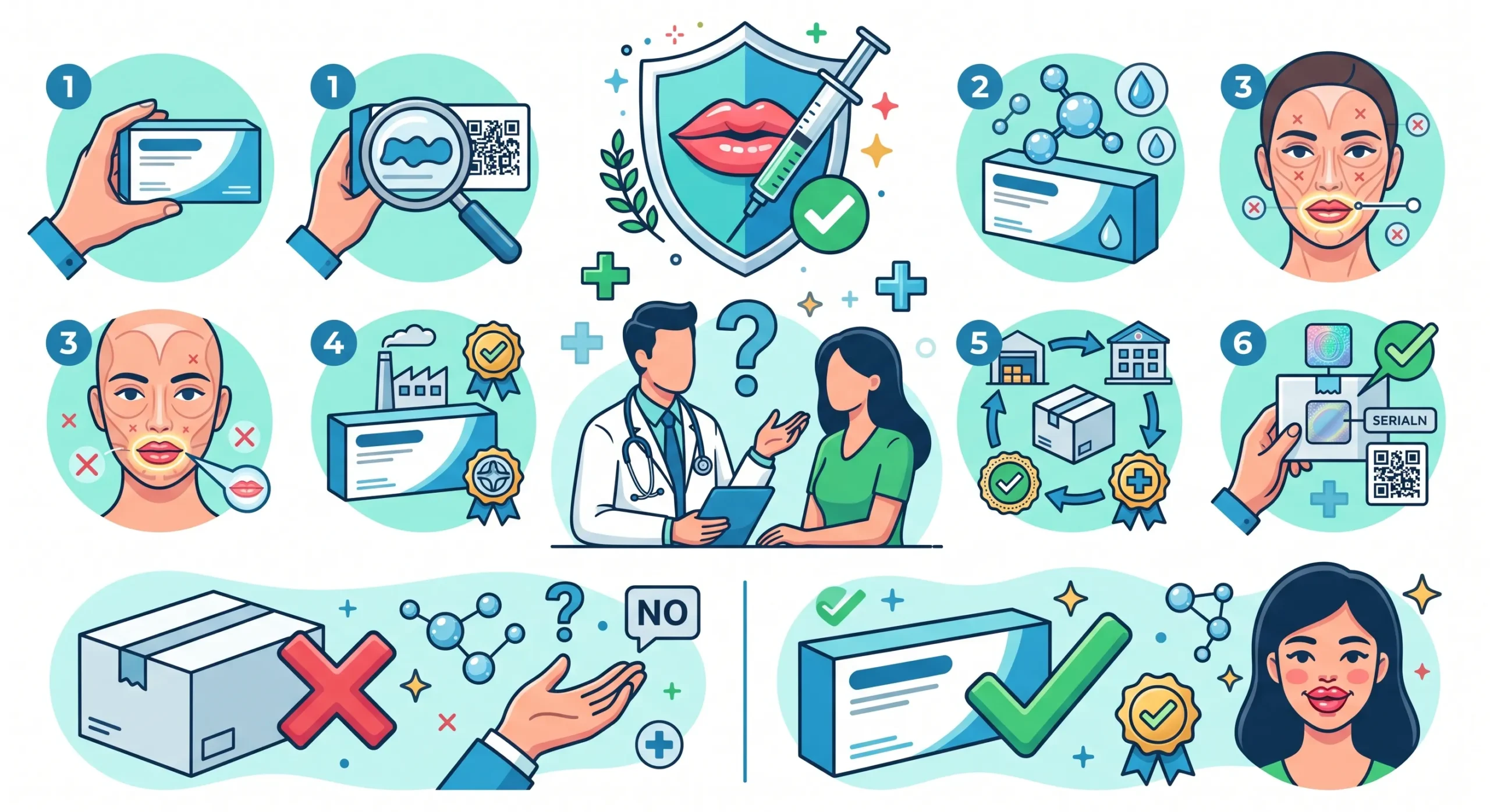 چگونه از اصالت فیلر لب مطمئن شویم؟