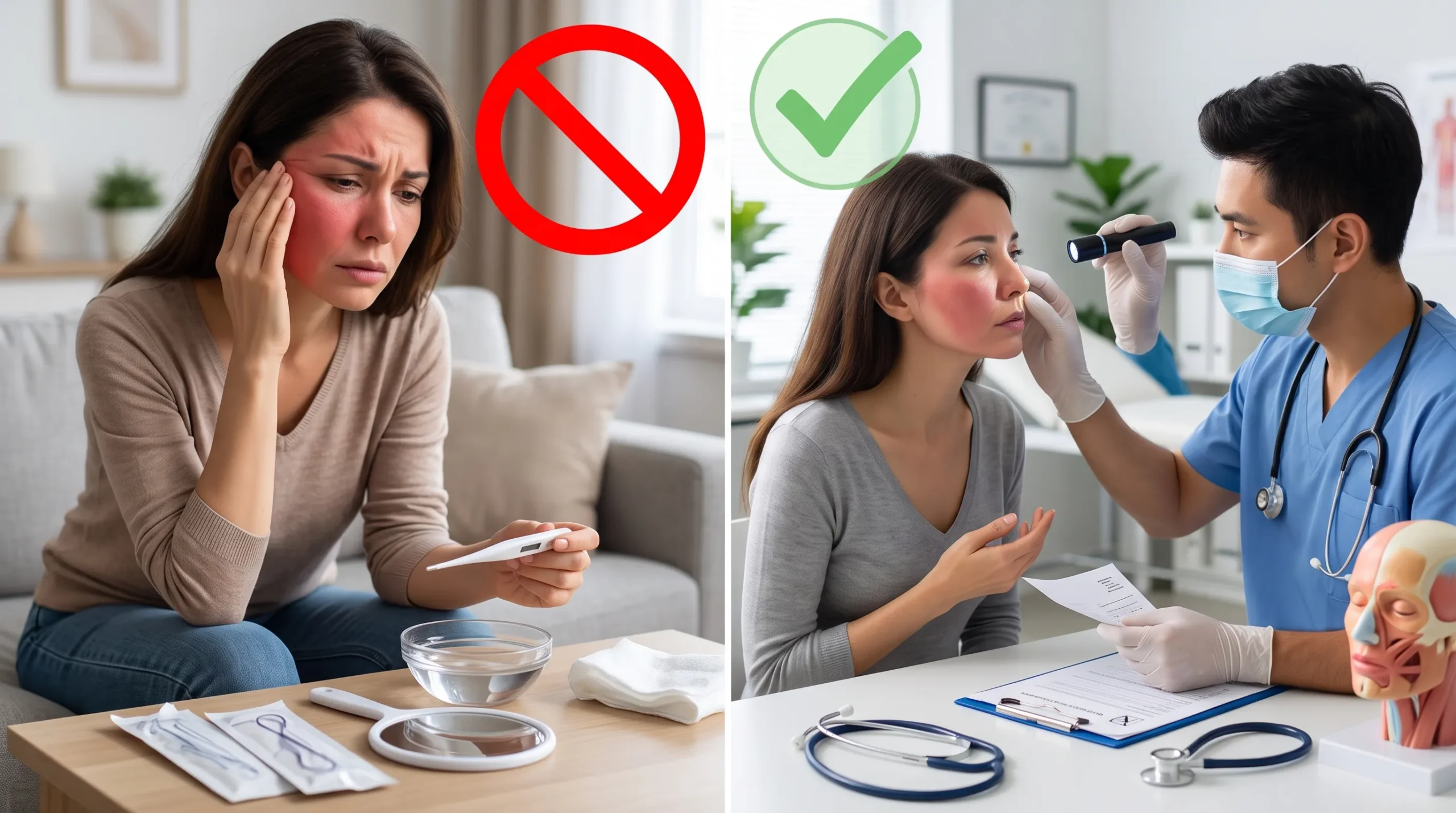آیا عفونت بعد از لیفت صورت با نخ خطرناک است؟