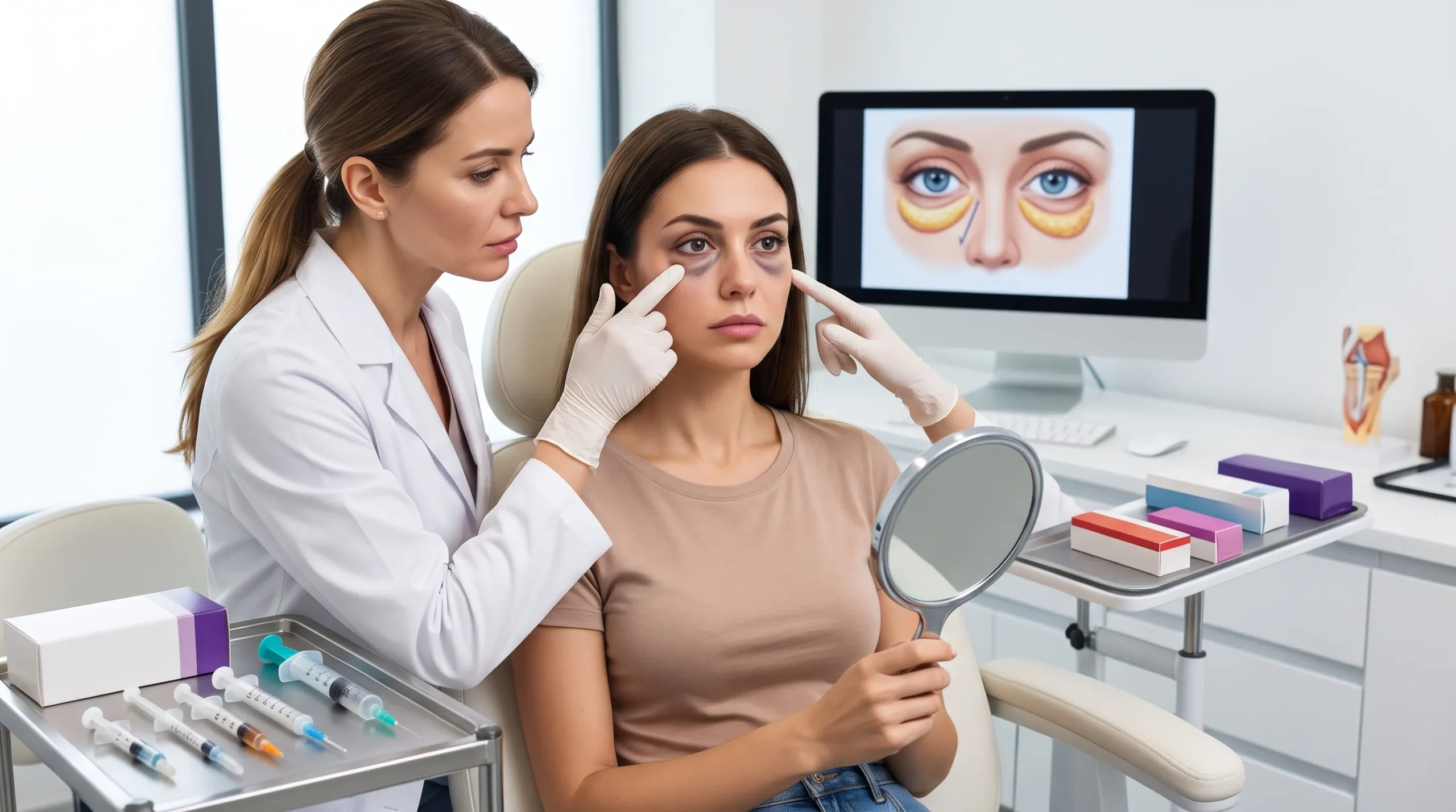 تزریق چربی زیر چشم بهتر است یا فیلر؟ 6 اشتباهات رایج درباره ژل و فیلر زیر چشم